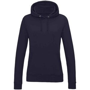 AWDis Womens/Ladies Girlie College Hoodie / New French Navy